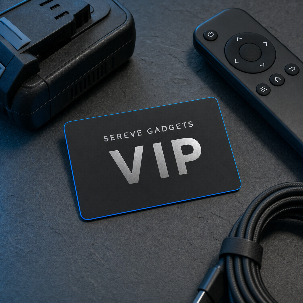 Sereve Gadgets VIP membership card with tools